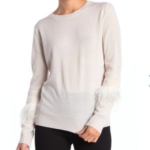 Magaschoni Size S ostrich feather cashmere